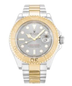 40 MM Steel & Yellow Gold Silver Replica Rolex Yacht-Master 16623