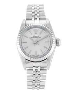 24 MM Steel (Jubilee) Silver Baton Replica Rolex Lady Oyster Perpetual 67194