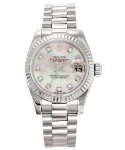 26 MM 316 Grade Stainless Steel Replica Rolex Datejust Mother of Pearl Ladies 179179