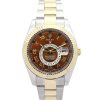 42 MM Yellow Gold (Oyster) Brown dial Replica Rolex Sky-Dweller 326938