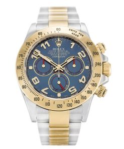 40 MM Steel & Yellow Gold Blue Arabic Replica Rolex Daytona 116523