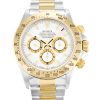 38 MM Steel & Yellow Gold White Baton Replica Rolex Daytona 16523