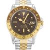 40 MM Steel & Yellow Gold Copper Baton Replica Rolex GMT Master 1675