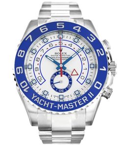 44 MM 316 Grade Stainless Steel White Replica Rolex Yacht-Master 116680