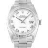 36 MM Steel (Oyster) White Roman Numeral Replica Rolex Datejust 16220