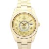 42 MM Yellow Gold Champagne Arabic Replica Rolex Sky-Dweller 326938