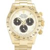 40 MM Yellow Gold White Arabic Replica Rolex Daytona 116528