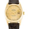 36 MM Yellow Gold Champagne Baton Replica Rolex Datejust 16238