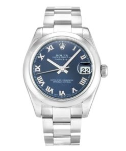 31 MM Steel Blue Roman Numeral Replica Rolex Datejust Lady 178240