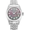 26 MM Steel & White Gold Mother of Pearl Diamond Replica Rolex Datejust Lady 79174