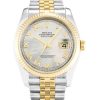 36 MM Steel & White Gold Replica Rolex Datejust 16234