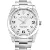 34 MM Steel (Oyster) White Quarter Arabic Replica Rolex Air-King 114200