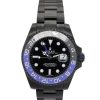 38 MM Black adn blue Steel Black dial Replica Rolex GMT Master 16730