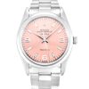 34 MM Steel Pink Quarter Arabic Replica Rolex Air-King 14000