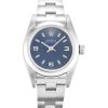 24 MM Steel Blue Quarter Arabic Replica Rolex Lady Oyster Perpetual 76080