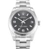 31 MM Steel & White Gold Black Quarter Arabic Replica Rolex Lady Oyster Perpetual 177234