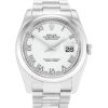 36 MM Steel (Oyster) White Roman Numeral Replica Rolex Datejust 116200