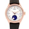 39 MM Rose Gold white dial Replica Rolex Cellini Moonphase 50535