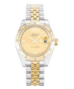 26 MM Steel & Yellow Gold set with Diamonds Replica Rolex Datejust Lady 179313