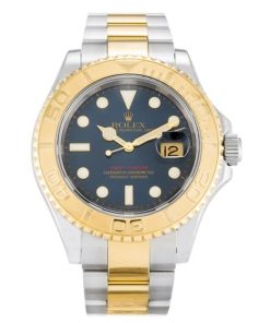 40 MM Steel & Yellow Gold Blue Replica Rolex Yacht-Master 16623