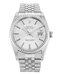 36 MM Steel (Jubilee) Silver Baton Replica Rolex Datejust 16220