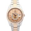 42 MM Rose Gold (Oyster) Champagne Arabic Replica Rolex Sky-Dweller 326938