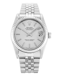 31 MM Steel (Jubilee) Silver Baton Replica Rolex Datejust Mid-Size 68274