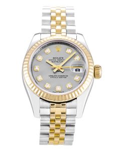 26 MM Steel & Yellow Gold Replica Rolex Datejust Lady 179173