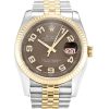 36 MM Steel & Yellow Gold Bronze Arabic Replica Rolex Datejust 116233