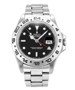 40 MM Steel Black Replica Rolex Explorer 16550