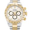 40 MM Steel & Yellow Gold White Baton Replica Rolex Daytona 16523