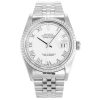 36 MM 316 Grade Stainless Steel White Replica Rolex Datejust White 16220