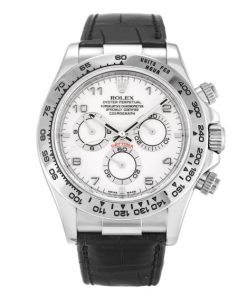 40 MM White Gold White Arabic Replica Rolex Daytona 116519